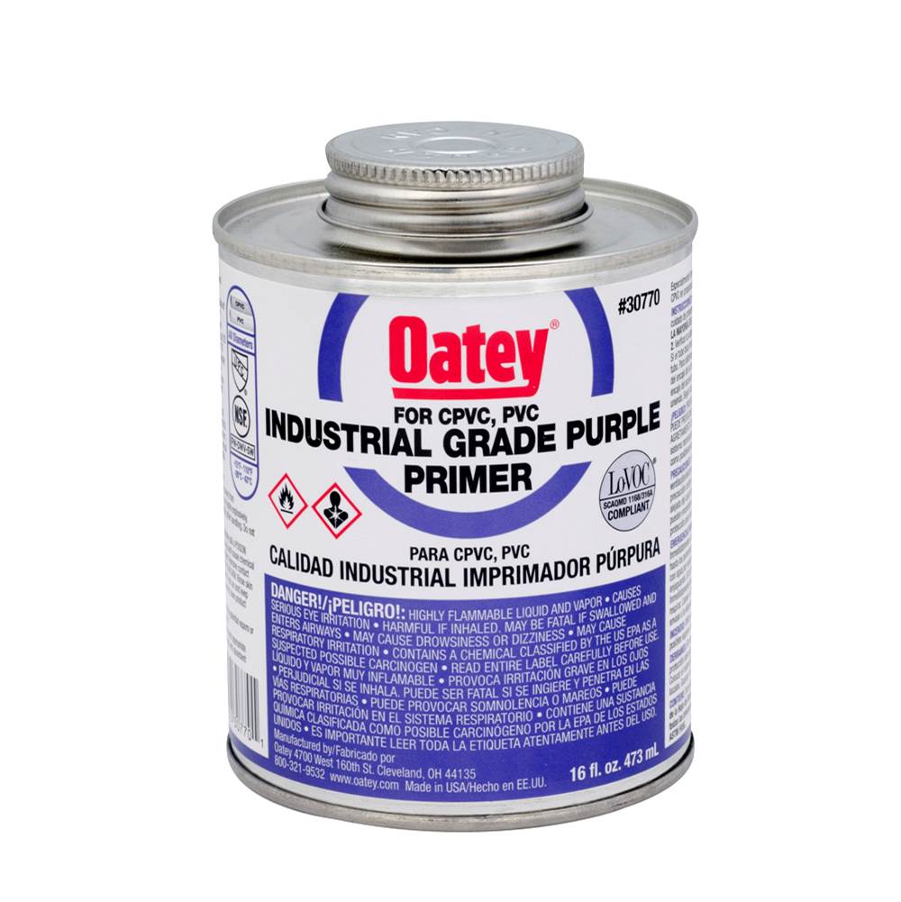 Oatey 16 Oz Lo-Voc Purple Primer - Nsf Listed - Industrial Grade