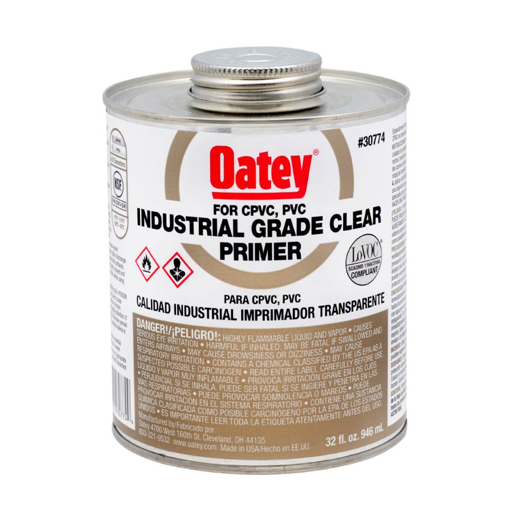Oatey 32 Oz Clear Primer - Nsf Listed - Industrial Grade