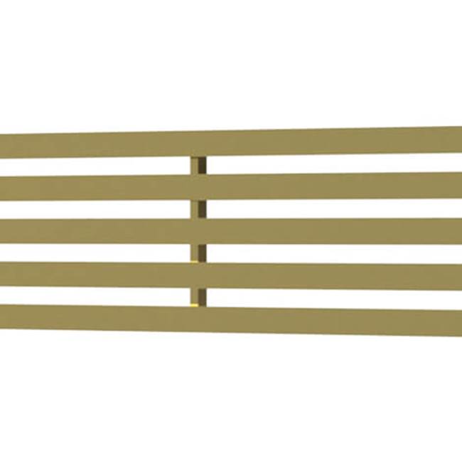 Quick Drain Drain Cover Lines 18In Polished Gold