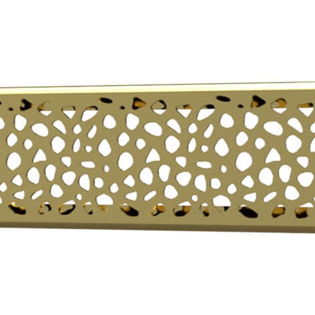 Quick Drain Drain Cover Stones 40In Polished Gold