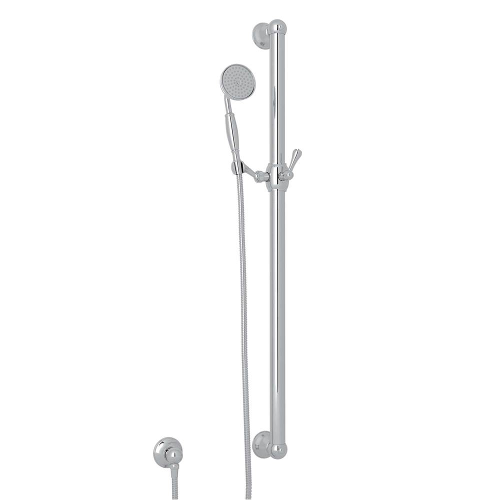 Rohl Handshower Set With 39'' Grab Bar and Single Function Handshower