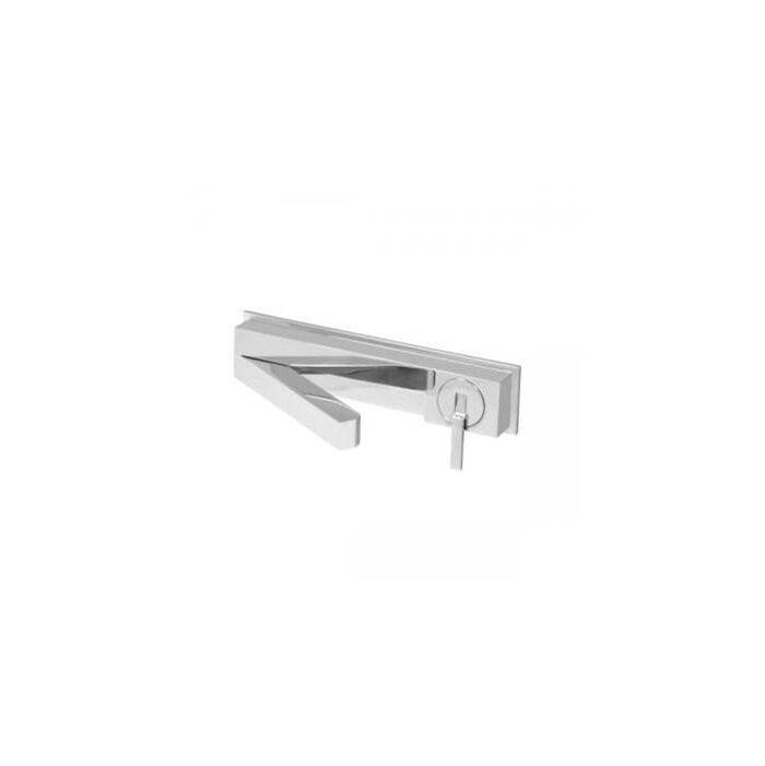 Sigma WALL Faucet with Articulating Spout 11'' and Joystick handle SATIN NICKEL PVD .42