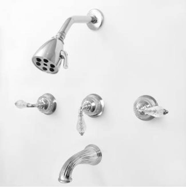 Sigma 3 Valve Tub & Shower Set Trim (Includes Haf And Wall Tub Spout) Luxembourg Satin Nickel .69
