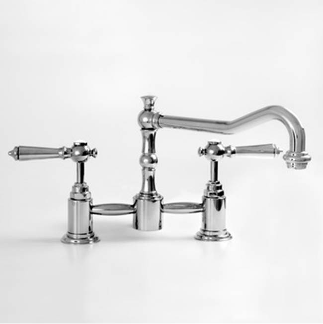 Sigma Pillar Style Kitchen Faucet W/ Swivel Spout Ascot Antique Brass .82