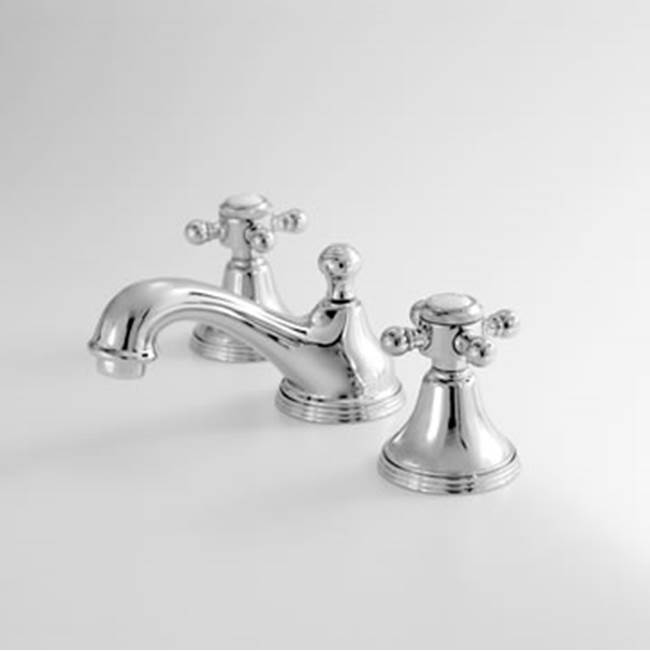 Sigma Widespread Lav Set With Cross Handle Portsmouth Polished Nickel Pvd .43