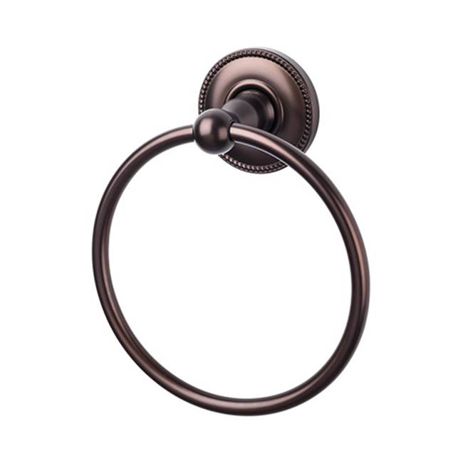 Top Knobs Edwardian Bath Ring Beaded Backplate Oil Rubbed Bronze