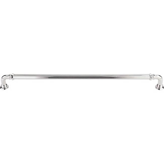 Top Knobs Reeded Pull 12 Inch (c-c) Polished Nickel
