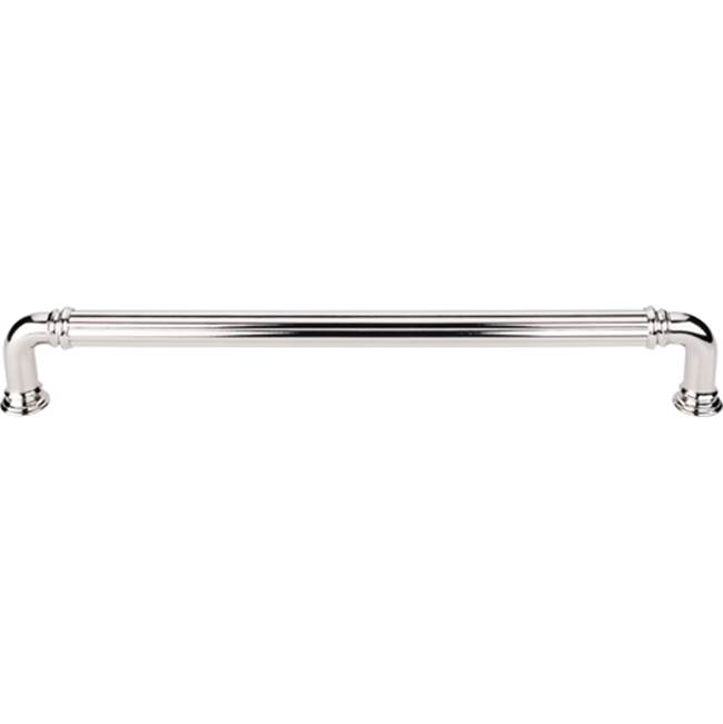Top Knobs Reeded Appliance Pull 18 Inch (c-c) Polished Nickel