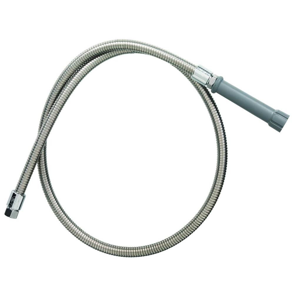 T&S Brass Hose, 50'' Flexible Stainless Steel (Gray Handle)