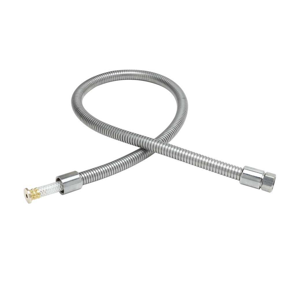T&S Brass 50'' Flexible Stainless Steel Hose, Less Handle