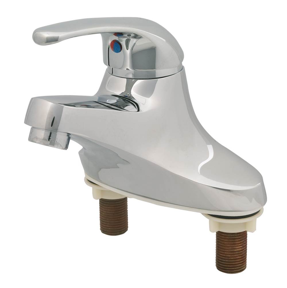 T&S Brass Single Lever Faucet, 4'' Centerset, 0.5 GPM VR Spray Device ''Buy American Act'' Compliant