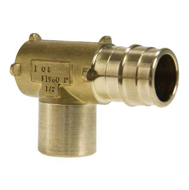 Uponor Propex Lf Brass Fire Sprinkler Adapter Elbow, 3/4'' Pex X 1/2'' Fnpt