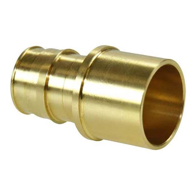 Uponor Propex Brass Sweat Adapter, 1 1/4'' Pex X 1 1/4'' Copper