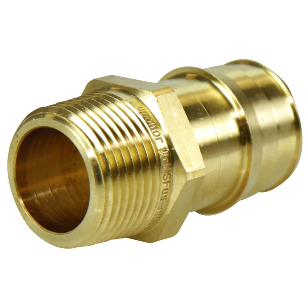 Uponor Propex Brass Male Threaded Adapter, 1'' Pex X 3/4'' Npt