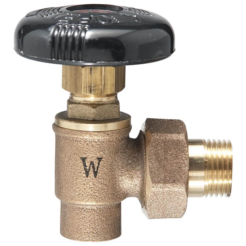 Watts 1/2 In Bronze Hot Water Angle Valve, Solder X Male Union