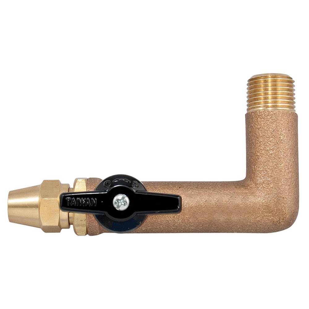 Watts Oil Tank Valve With Threaded 1/2 In Male By 3/8 In Female Flare Nut Connections